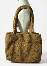 PINK Victoria's‎ Secret Sherpa Tote Bag Plush Teddy Purse Handbag Brown Photo 0