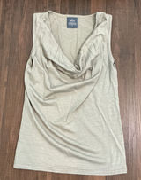 Avoca Merino Wool Cowl Neck Tank Top Sage Green New Zealand Made Small Tank Photo 0