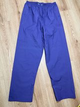 Columbia Rain Pants Purple Waterproof Shell Snap Hem Hiking Womens L Photo 0