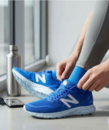 Women's New Balance Fresh Foam Athletic Shoes in Blue and Silver size US10 Photo 0
