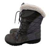 Columbia Minx Mid III Waterproof Winter Boots Grey Faux Fur Women 10.5 Wide Photo 0