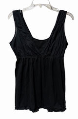 Y2K Converse One Star Black Babydoll Layered Cami Top M‎ Grunge Dark Whimsygoth Photo 0