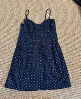 Hollister Mini Dress Polka Blue White Dot Photo 0