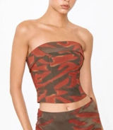 NEW With Jean Carla Corset in NYX Red Brown Tye Dye Size XS Photo 0