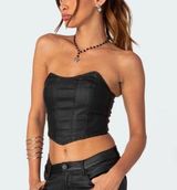 Edikted Black Corset Top Photo 0