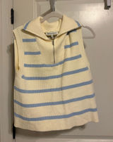 Blue and white sweater Photo 0