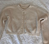 Cream button up sweater Photo 0