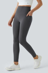 Halara UltraSculpt High Waisted Tummy Control Pocket Leggings Volcanic Ash XS Photo 0