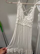 Free People White Dress Mini Lace Photo 0