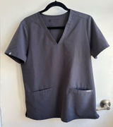 Figs Casma Three Pocket Scrub gray Top medium‎ nurse hospital work Photo 0