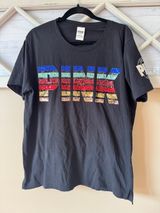 Victoria's Secret Pink Rainbow Campus Bling Shirt‎ Large Photo 0