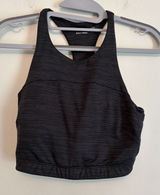 Outdoor Voices Sports Bra S Black TechSweat Move Free Crop Top High Racerback‎ Photo 0