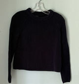 Quince 100% Organic Cotton Fisherman Boatneck Sweater‎ Blue XS Photo 0