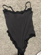 SKIMS Black Lace Bodysuit Photo 0
