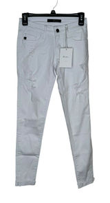 Kancan Women's Jeans June Low Rise Ankle‎ Skinny Denim KC6050WT White 1/24 NWT Photo 0