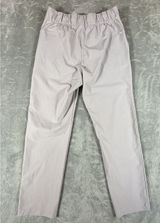 Vuori Miles Ankle Pants Women Small Beige Tapered Joggers Zip Pocket Performance Photo 0