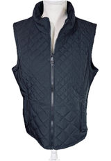 Andrew Marc Vest Womens XL Quilted Pockets‎ Full Zip Black Puffer Photo 0