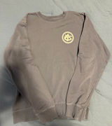 Women's Crewneck Sweatshirt in Taupe with Chest Emblem Photo 0