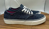 Vans Low Top‎ Lace Up Shoes Sneakers Denim Snake Print Skater Casual Women's 6.5 Photo 0