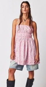 Free People Floral Gabby Mini Dress Size S Photo 0