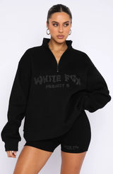 White Fox Boutique Half-Zip Sweatshirt Photo 0