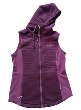 Columbia Pilsner Lodge Omni-Shield‎ Women's Size M Quilted Hooded Purple Vest Photo 0