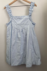 Runway Scout Women’s 14 Baby Blue Babydoll Mini Dress Ruffle Pleated Coquette‎ Photo 0
