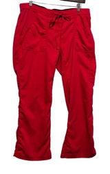 Greys Anatomy‎ Women Medical Nurse Scrub Pants M Red Professional Workwear Cargo Photo 0