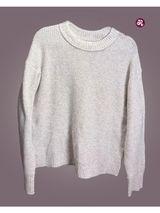 American Eagle Cream Knit Sweater Size S/P Photo 0
