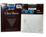 Hanes Pantyhose Ultra‎ Sheer Style 710 Size B Town Taupe NEW Lot Of 2 Vintage Photo 0