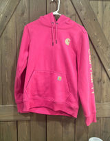 Pink Carhartt Hoodie Women’s sweatshirt size small Photo 0