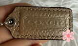 2" Coach Metallic Fob Bag Charm Hang tag Hangtag Photo 0