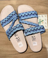 Birkenstocks Betula Women's Size 38 Blue Aztec Strap Comfort Casual Sandals NWT‎ Photo 0
