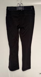 Lululemon Groove‎ Pant Crop Black Flare Leggings LW6989S Size 6 Mens Womens Photo 0