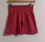 NVGTN High-Waist Women's Bike Shorts in Rose Red Photo 0