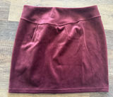 NWT Lululemon Scuba High-Rise Mini Skirt *Velvet Garnet Red Large Photo 0