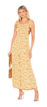 Free People Sugar Sands Wide Leg Jumpsuit In Honey Photo 0