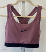 Nike Dri-FIT Swoosh Medium Support Racerback Sports Bra Mauve Pink 849699-515 M Photo 0