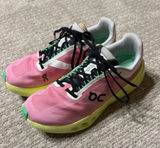 On Women's Cloudsurfer Next sneakers in Pink/Limelight, size 9.5W Photo 0