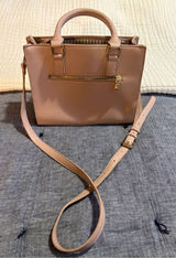 Miztique Blush Pink Structured Satchel with Adjustable Strap Photo 0