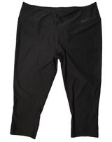 Nike Dri Fit Womens Size XL Black Capri Leggings Yoga Workout Athleisure Walk Photo 0