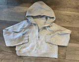 Lululemon Scuba Half Zip Crop Sweater Hoodie Heathered Medium Gray Size xs/small Photo 0