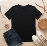 Copper‎ Pearl Womens Black Short Sleeve Crewneck T-Shirt XS Photo 0