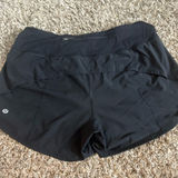 Lulu Speed ups Black Athletic Shorts Photo 0