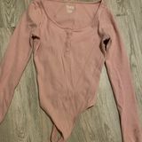 vs pink henley bodysuit Photo 0