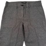 J Crew Pants Women 8P Gray Ankle Zip Slim Fit Mid Rise Office Business Casual Photo 0