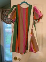 Stripe puff sleeve dress Photo 0