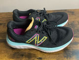 New Balance Sz 8 Womens Fresh Foam 680v7 - Black Pink Surf Light Blue Teal Photo 0