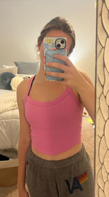 Free People Tank Top Pink Women’s Photo 0