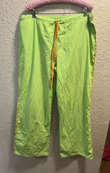 SB Scrubs Lucky Lime Green Scrub Pants Woman’s Size XL -FLAWED Photo 0